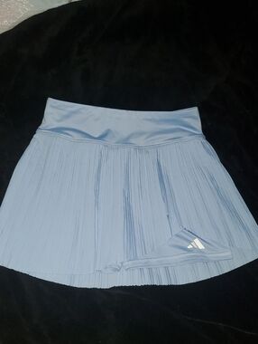 adidas Sky Blue Pleated Skater Tennis Skirt